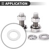 Motoforti Universal Flat Washers 6mm Inner Diameter 10mm OD 0.8mm