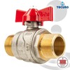 tecuro Ball Valve, Male Thread G 3/4 Inch (DN 20)