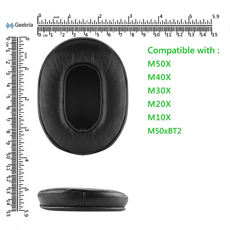 GEEKRIA Elite Sheepskin Replacement Ear Pads for Audio Technica ATH