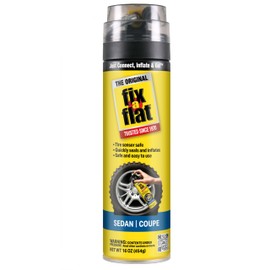 Fix-A-Flat Aerosol Tire Repair and Inflator, Eco-Friendly Formula, 16 oz, Universal Fit