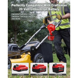 Taingwei Cordless Fan with Remote for Craftsman V20 Battery,Camping Fan with 3 Energy Efficient Speed Settings and Dimmable Led Light (TOOL ONLY)