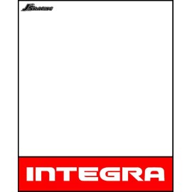 Honda J's Racing style MAGNET track plates HONDA Red JDM 90-93 Integra DA9 DA B18 ITR