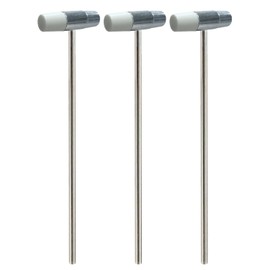 Lightweight Small Hammer, Plastic Head and Metal Head, Small Size Craft Hammer for Toy Building Projects, Jewelry, Watch, Tuning, Woodworking, DIY, Leather, 6.6", 3 Pcs