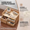 KIRIGEN Desk Organizer with 3 Drawers - Wood Drawer Storage