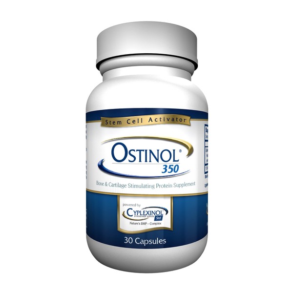 Ostinol Standard 350mg - Bone & Joint Supplement | Stem Cell Activation Certified | Bio Active Protein Complex for Moderate Bone Loss & Moderate Joint Disfunction - 30 Capsules