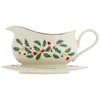 Lenox Holiday Gravy Boat and Stand