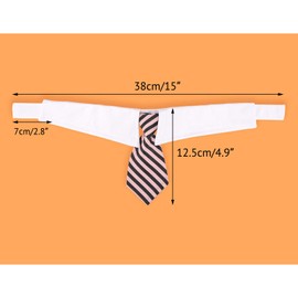 Dog Necktie, 6pcs Segarty Dog Neck Tie,Stripe Patterned Bowties for Medium Dogs