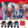 VENI MASEE Winter Touch Screen Gloves Snow Flower Printing Keep