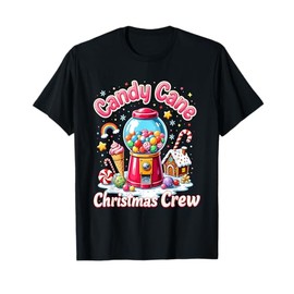 Security Candyland Candy Cane Christmas Crew House Candy T-Shirt