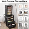 Mini Fridge Stand Heavy Duty Mini Fridge Table with Storage