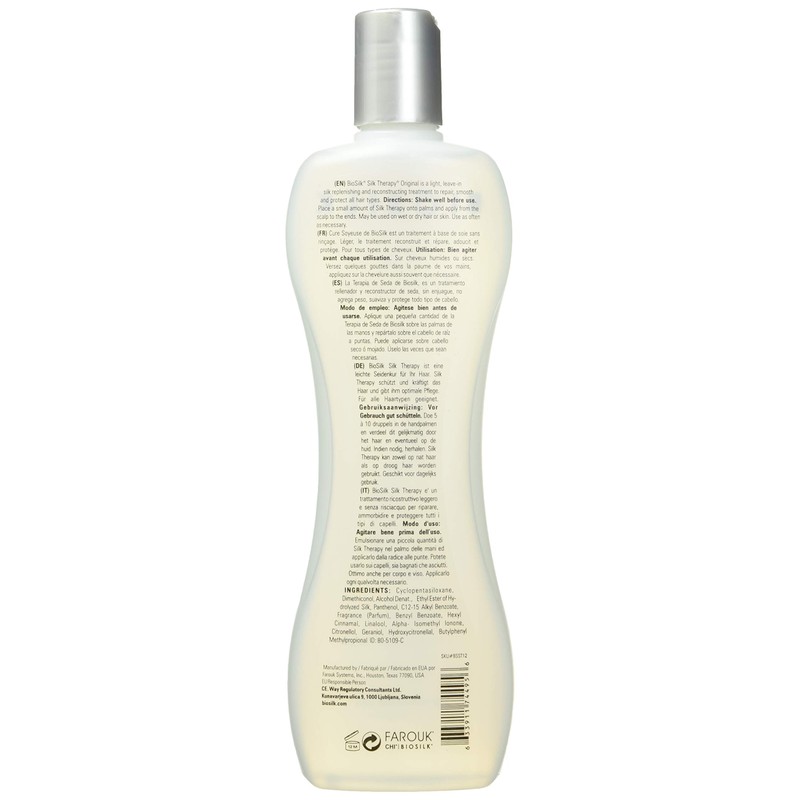 BioSilk Silk Therapy Original Cure, Reconstructing Treatment For Adding Shine