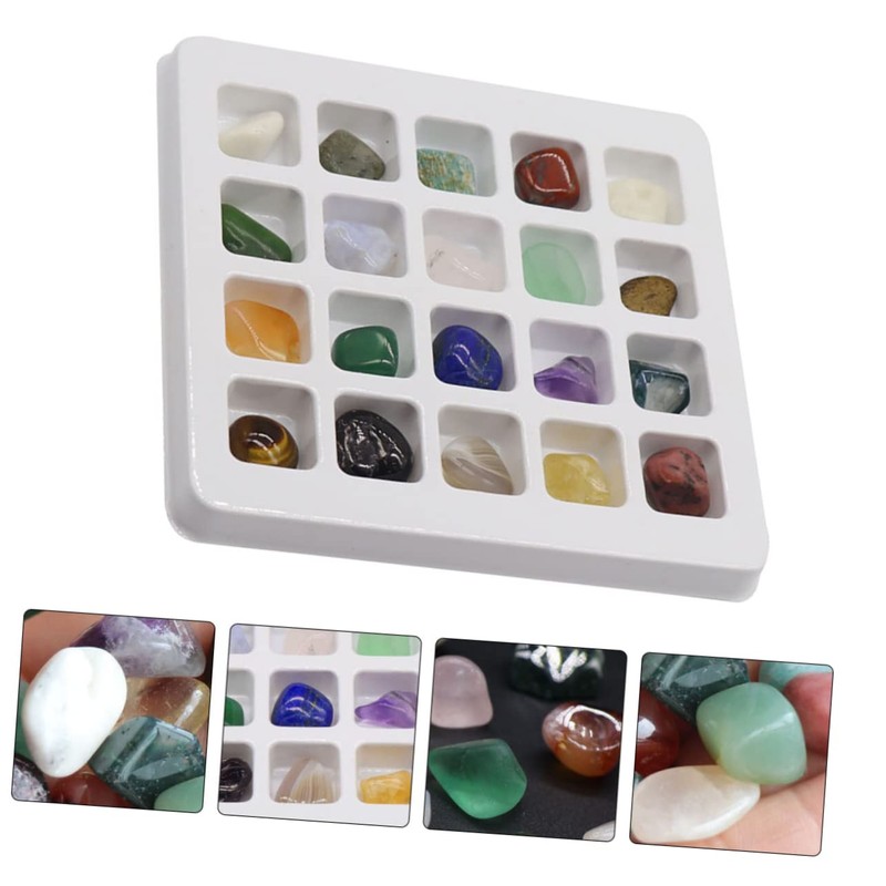 CIYODO Educational Ore Specimens Kit 20 Types Natural Crystal Ores