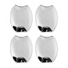 4pcs Side Door Handle Bowl Cover Trim Chrome ABS Fit