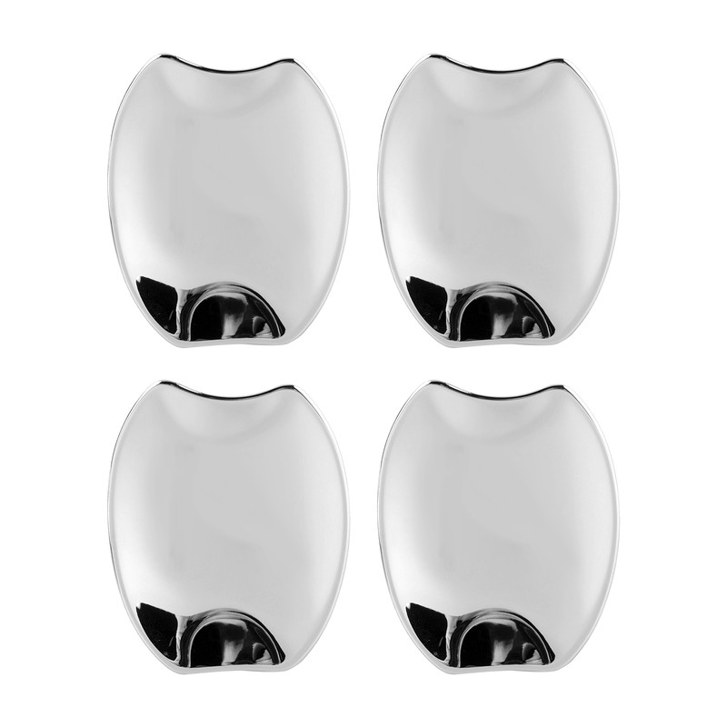 4pcs Side Door Handle Bowl Cover Trim Chrome ABS Fit