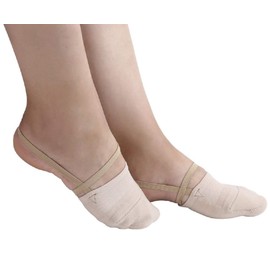 RGPros Knitted Half Sole Toe Shoes Socks for Professional Rhythmic Gymnastic Competition or Ballet Dance (XS, 1 Pair)
