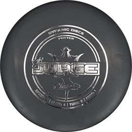 Dynamic Discs Classic Soft Emac Judge Disc Golf Putter | Great Putt and Approach Frisbee Golf Disc for Beginners | Designed by Disc Golf World Champion Eric McCabe (Black)
