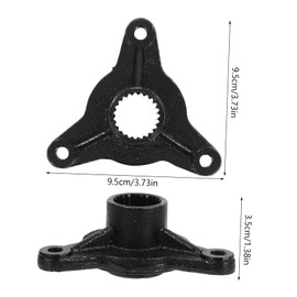 Healeved 2pcs Tooth Spline Rear Axle Hub for Atv Fit Replacement Accessories for Go Kart Easy Installation Enhanced Performance