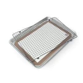 Nordic Ware 3 Piece Natural Aluminum Commercial Cookie Baking Set, Silver