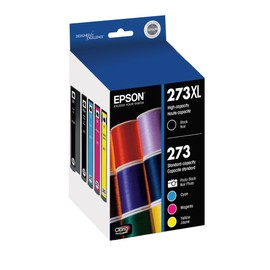 Epson T273XL-BCS Claria Cartridge Ink, 5 Pack