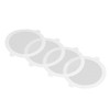 50Pcs Shower Drain Hair Catcher Fiberglass Practical Convenient Dense Mesh