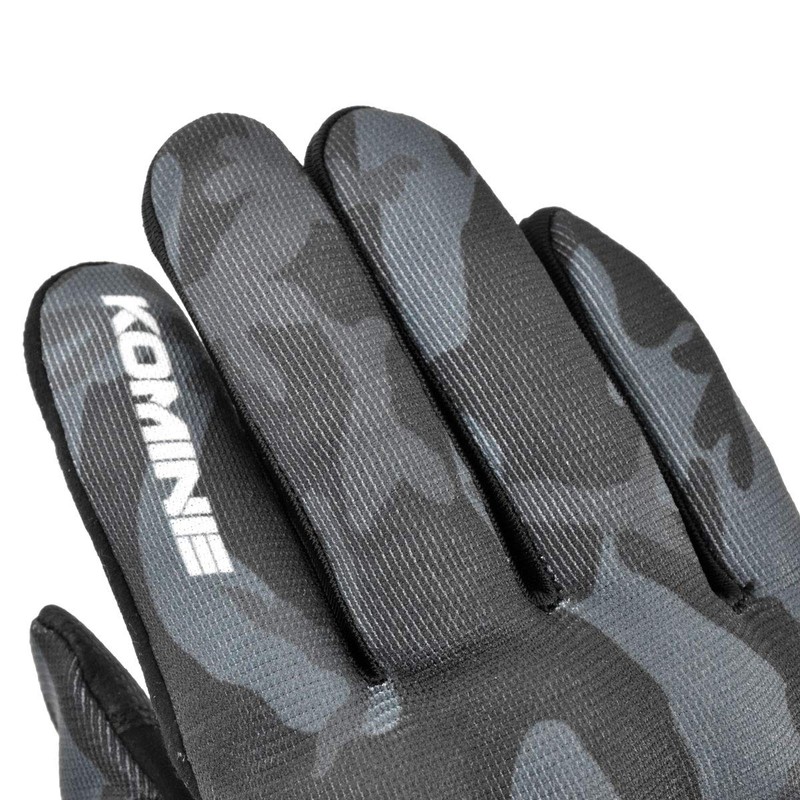 Komine GK-233 1231 Protective Mesh Motorcycle Gloves, For Spring/Summer/Fall, Black,