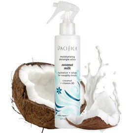 Pacifica Pacifica Coconut Milk Hair Detangler Spray C Leave-In Conditioning Elixir for Tangle-Free Hair C Instantly Detangles Knots, Adds Shine & Moisture, Prevents Breakage & Frizz C Vegan & Cruelty-Free