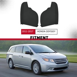 HECASA Door Panel Armrest Cover Compatible with 2011-2017 Honda Odyssey PVC Door Armrest Replacement Black (Installation Tool Included)