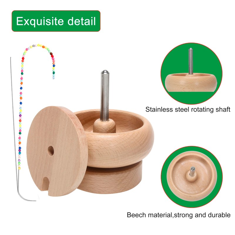 Zealot Wooden Bead Spinner Set, Spin Bead Loader, Big Eye