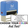Custom Stamp - Self-Inking Stamp (5 Line Stamp)