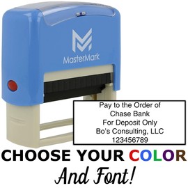 Custom Stamp - Self-Inking Stamp (5 Line Stamp)