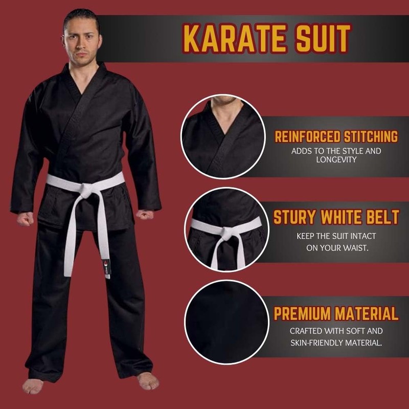 URBANSBEE Karate Uniform for Kids and Adults Lightweight Karate Gi