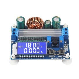 DC Buck Boost Converter, 5.5-30V to 0.5-30V, 4A 35W LCD Digital Voltage Regulator Module