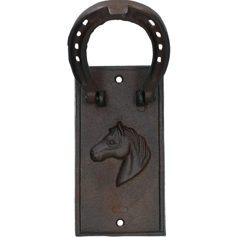 AB Tools Horse Mare Shoe Head Door Knocker Bell Ringer