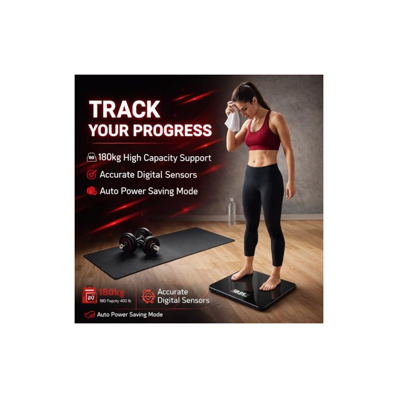 1ABOVE Digital Bathroom Scale, Electronic Scales Weighing Scale, Auto On/Off