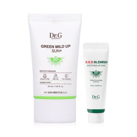 Dr.G Green Mild Up Sun Plus 50ml+Red Blemish Soothing Sun 10ml -R / 닥터지 그린 마일드 업 선 플러스 50ml+레드 블레미쉬 수딩 선 10ml -R