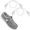 UamGlsob Elastic Shoelaces for Hey Dude, No Tie Bungee Stretchy