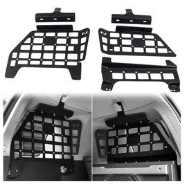 ITrims Rear Cargo Rack Basket for Toyota FJ Cruiser 2007-2023 Interior Luggage Carrier Storage Panel Trunk Shelf Hanging Boards Organizer Kit Car Accessories Black Aluminum Alloy (Side)