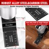 49pcs Titanium Oscillating Tool Blades High-Carbon Steel Multitool Blades, Universal