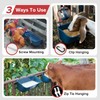 Goovilla Large Feed Trough, Hanging or Screw-in Fence Feeder with