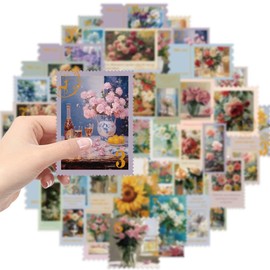 Stamp Sticker Set 50 Pieces Cute Decoration for Car Laptop Skateboard Bicycle Moped Motorcycle Bicycle Computer Suitable for Adults Children