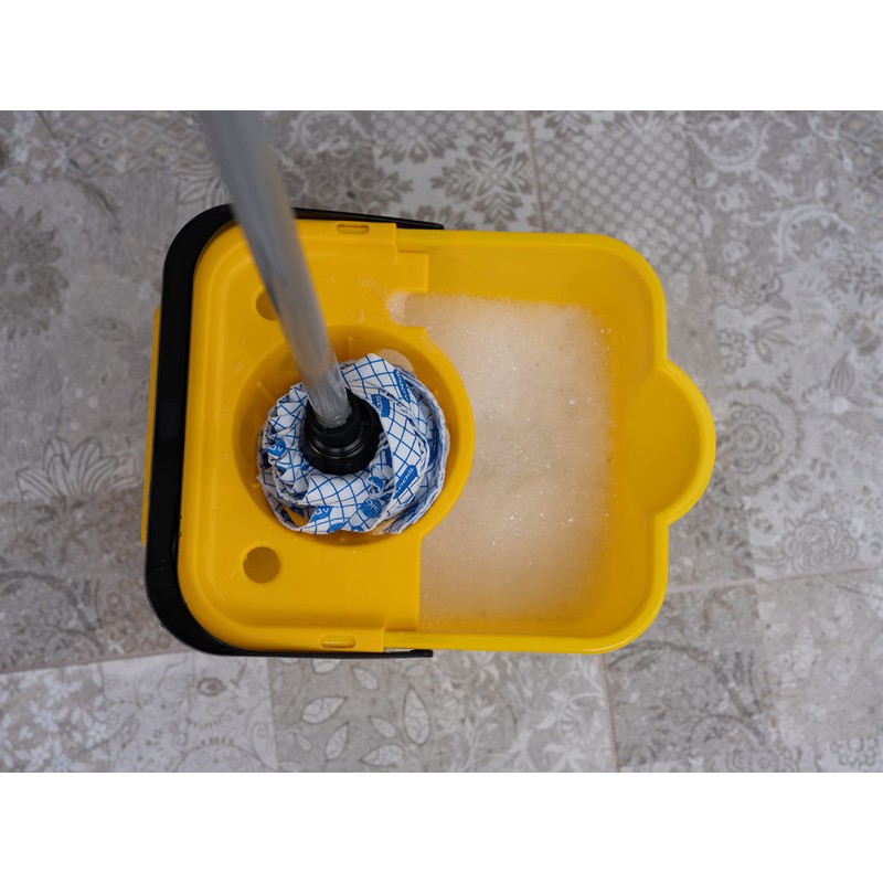 Addis 12L Capacity Mop Pail And Wringer In Sunshine Yellow