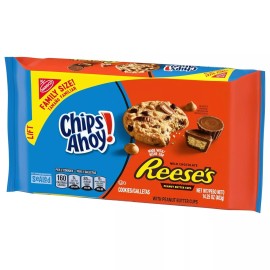 Reese CHIPS AHOY! Reese’s Peanut Butter Cup Chocolate Chip Cookies, Family Size, 14.25