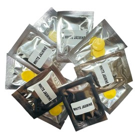 GiveMOJO Pack of 10 Car Air Vent Clip Freshener Refills Solid Fragrance Replacement Pads Tablet (White Jasmine)