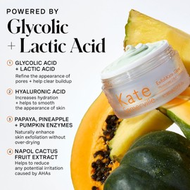 Kate Somerville Exfoliator Glow Moisturizer - Clinically Formulated Daily Face Cream Gently Exfoliates and Hydrates 1.7 Fl Oz Size / 케이트 서머빌 각질 제거제 글로우 모이스처라이저 - 임상적으로 제조된 데일리 페이스 크림 부드럽게 제거 및 수분 공급 1.7 Fl Oz Size
