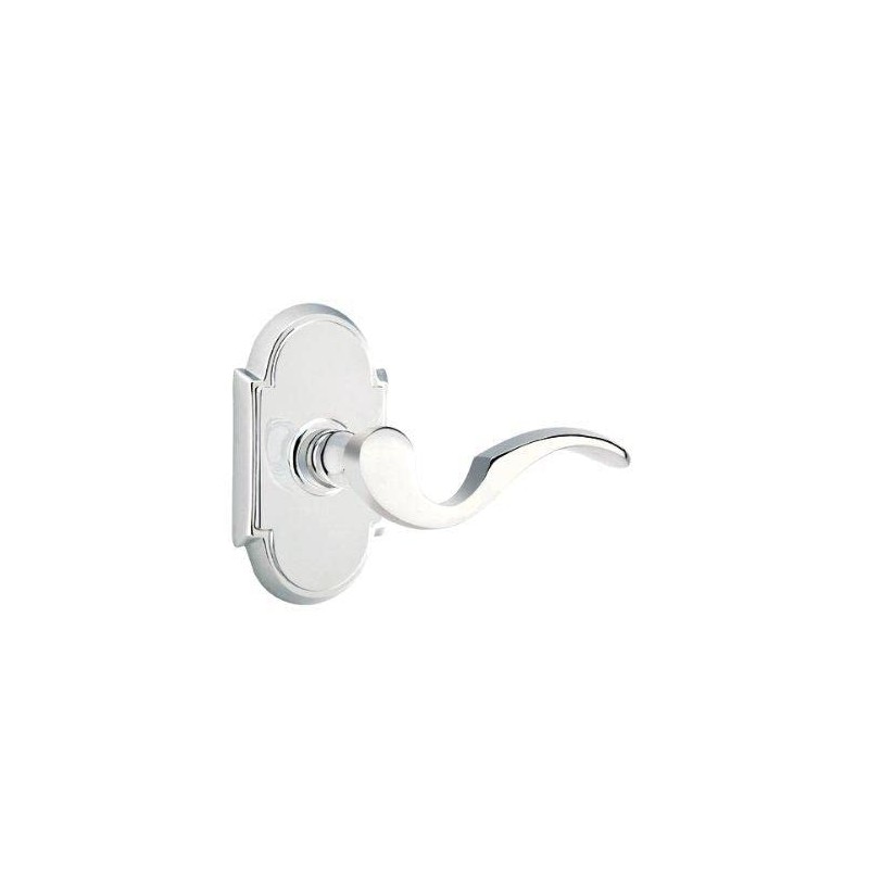 Emtek Privacy Set, Style 8 Rosette, Cortina Lever, Oil Rubbed