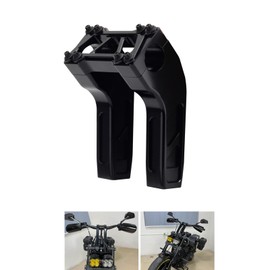 6 Inch Club Style CNC Pullback Handlebar Risers For Harley 1'' Bar Dyna Softail Sportster Low Rider Fat Street Bob,FLSL FXBB FXBR FXLRST 2018+,For Road King 2014+(Black) (6 Inch)