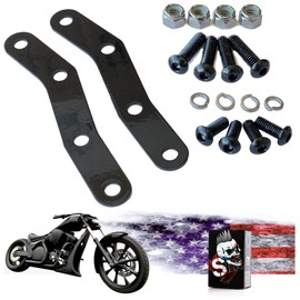 SLK-Customs Fury Front Fender Relocation Kit - Stainless Steel Bracket Compatible with Honda Fury (Black)