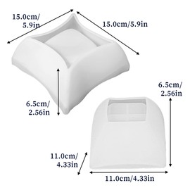 2PCS Irregular Flower Pot Silicone Mold Silicone Planter Mold Epoxy Resin Casting Mold Geometric Square Container Concrete Cement Mould for Storage DIY Art Craft Decoration