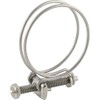 Wire hose clamps for attaching hoses with spiral insert, spiral