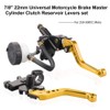 LKV Motorcycle Brake Clutch Pump Lever Set - 7/8" (22mm)